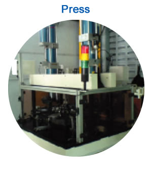 Press: Automatic press machine with Air-Hydro cylinder and Indexing table